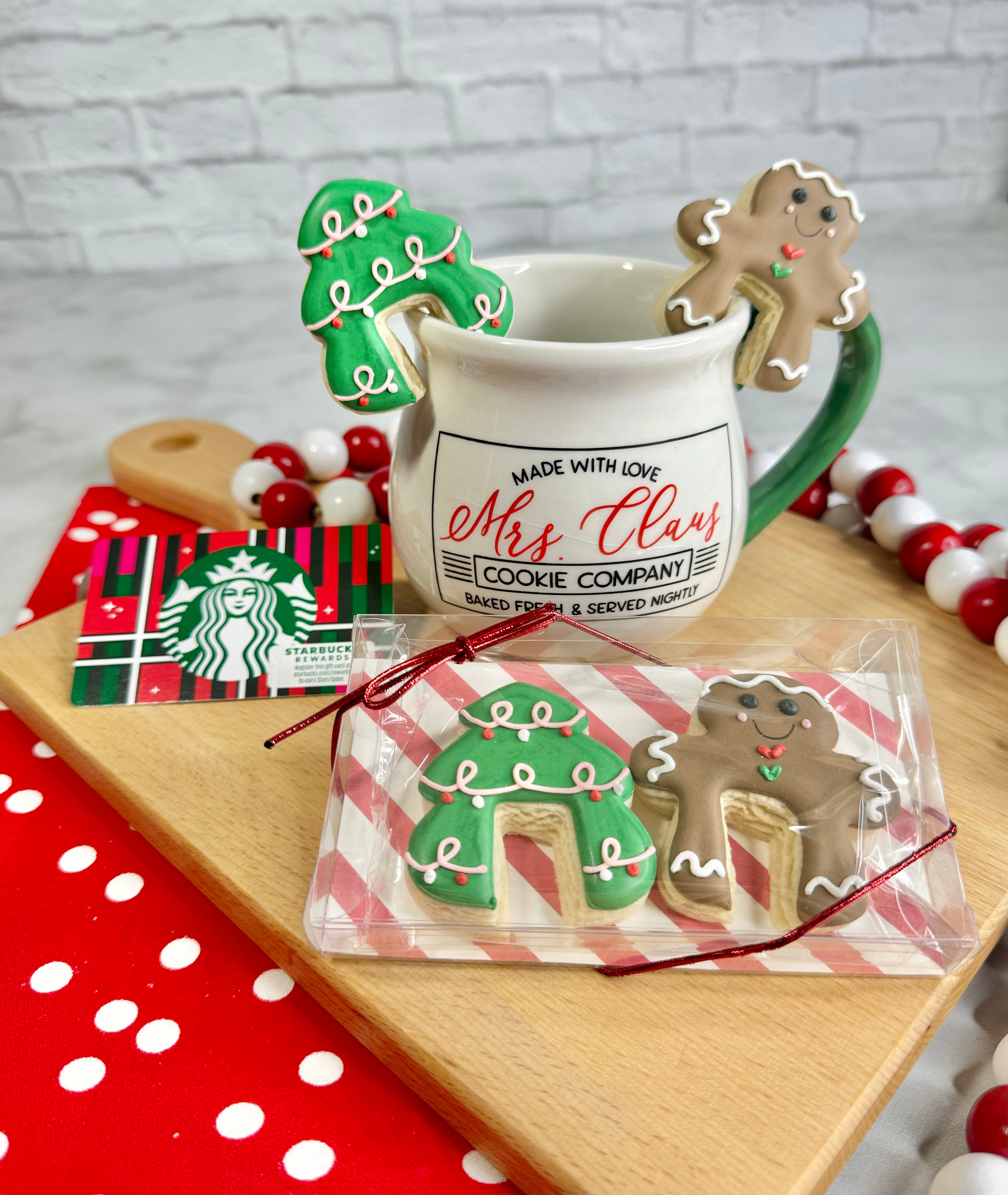 Gingerbread Mug Huggers with $10 Starbucks Gift Card – Cactus Blossom Bakery